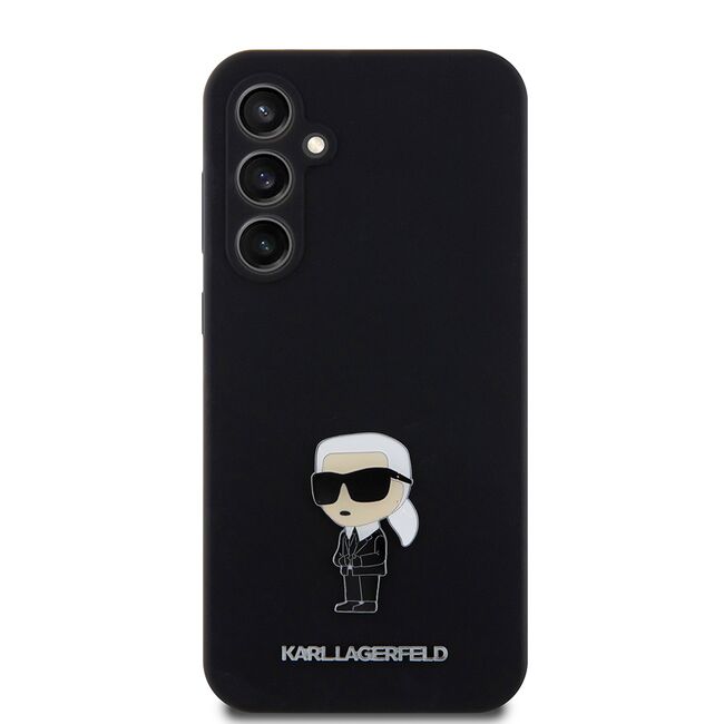Husa pentru Samsung Galaxy S23 FE - Karl Lagerfeld Silicone- Ikonik Metal Pin