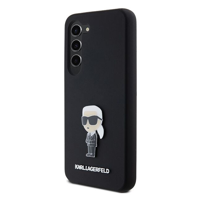 Husa pentru Samsung Galaxy S23 Plus - Karl Lagerfeld Silicone - Ikonik Metal Pin