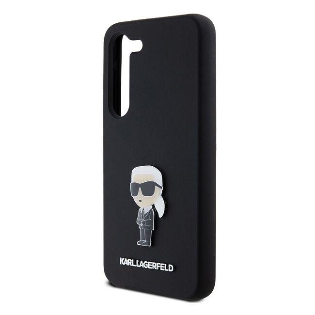 Husa pentru Samsung Galaxy S23 Plus - Karl Lagerfeld Silicone - Ikonik Metal Pin
