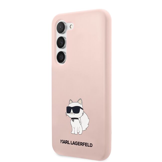 Husa pentru Samsung Galaxy S23 Plus - Karl Lagerfeld Silicone - Pink Choupette
