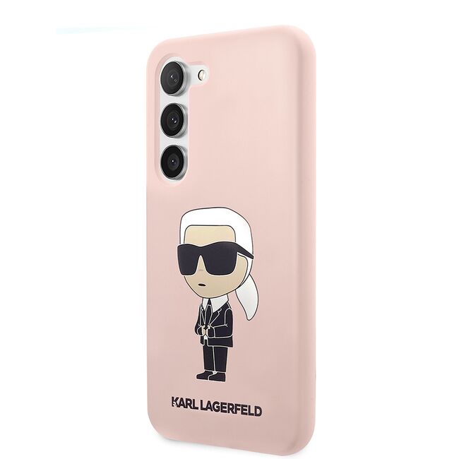 Husa pentru Samsung Galaxy S23 Plus - Karl Lagerfeld Silicone - Pink Ikonik