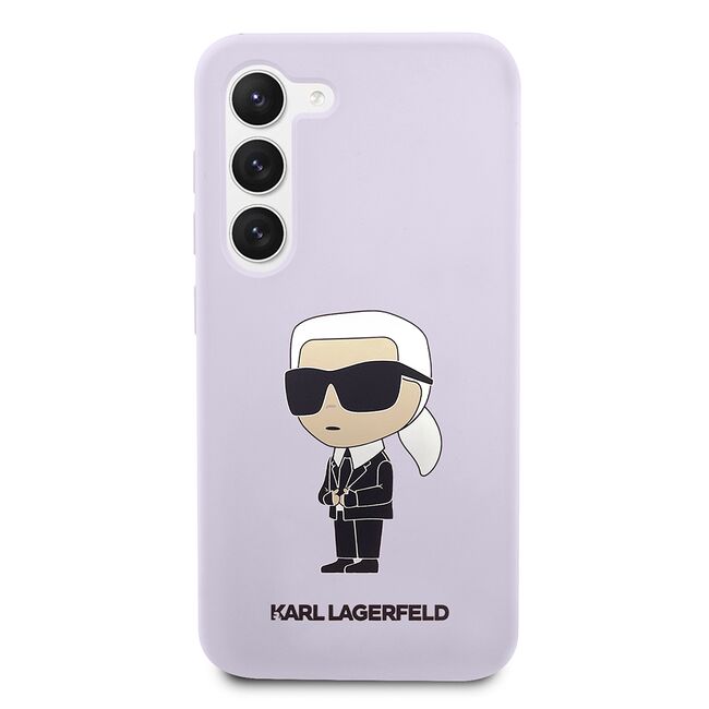 Husa pentru Samsung Galaxy S23 Plus - Karl Lagerfeld Silicone - Purple Ikonik