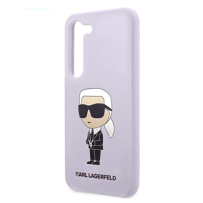 Husa pentru Samsung Galaxy S23 Plus - Karl Lagerfeld Silicone - Purple Ikonik