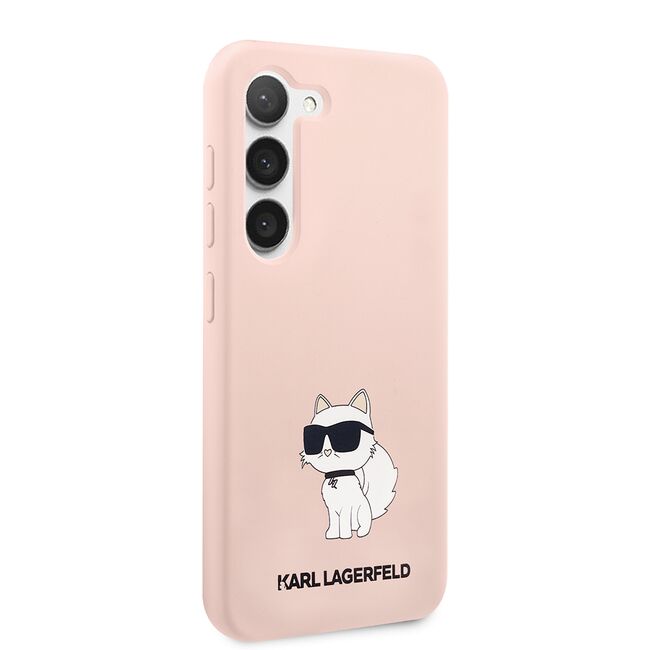 Husa pentru Samsung Galaxy S23 - Karl Lagerfeld Silicone - Pink Choupette
