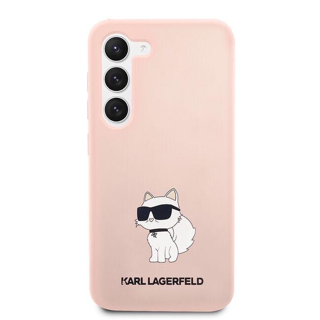 Husa pentru Samsung Galaxy S23 - Karl Lagerfeld Silicone - Pink Choupette