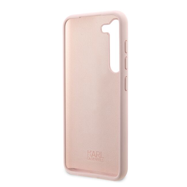 Husa pentru Samsung Galaxy S23 - Karl Lagerfeld Silicone - Pink Ikonik