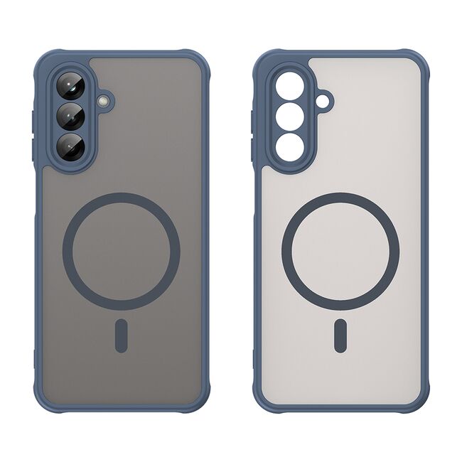 Husa pentru  Samsung Galaxy A26 cu protectie pentru lentile si MagSafe EasyCharge, Ghost Series Anti-ingalbenire, frosted - Albastru
