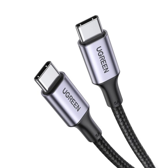 Cablu de Date, 2x USB-C, PD100W, 5A, 480Mbps, 2m - Ugreen US316 (70429) - Black