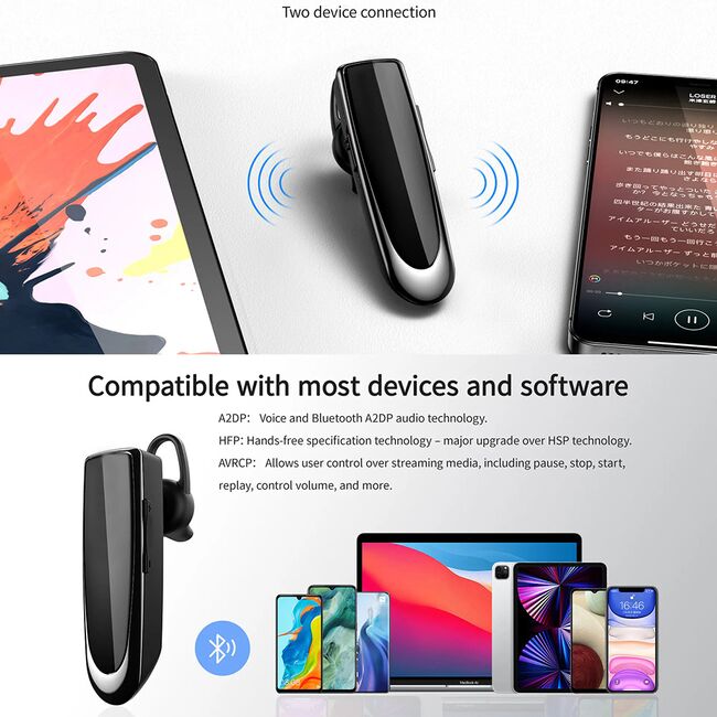Casca Bluetooth UrbanEar – Hands-Free, Bluetooth 5.0, CVC Noise Cancelling, USB-C, 24h Autonomie – Negru
