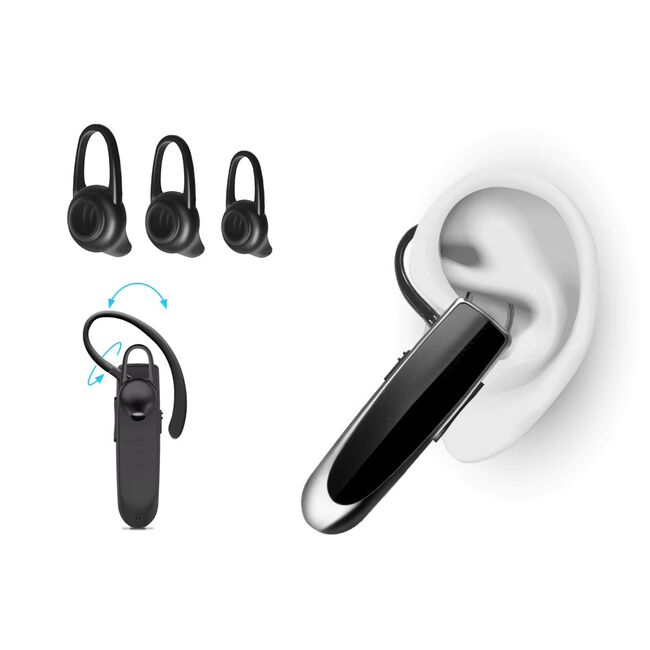 Casca Bluetooth UrbanEar – Hands-Free, Bluetooth 5.0, CVC Noise Cancelling, USB-C, 24h Autonomie – Negru