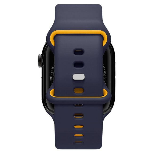 Curea pentru Apple Watch 1/2/3/4/5/6/7/8/9/10/SE/SE 2 (38/40/41/42mm) - Spigen Nano Pop - Blueberry Navy
