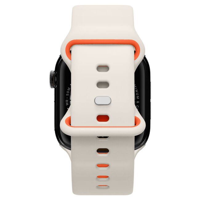 Curea pentru Apple Watch 1/2/3/4/5/6/7/8/9/10/SE/SE 2 (38/40/41/42mm) - Spigen Nano Pop - Orange Beige