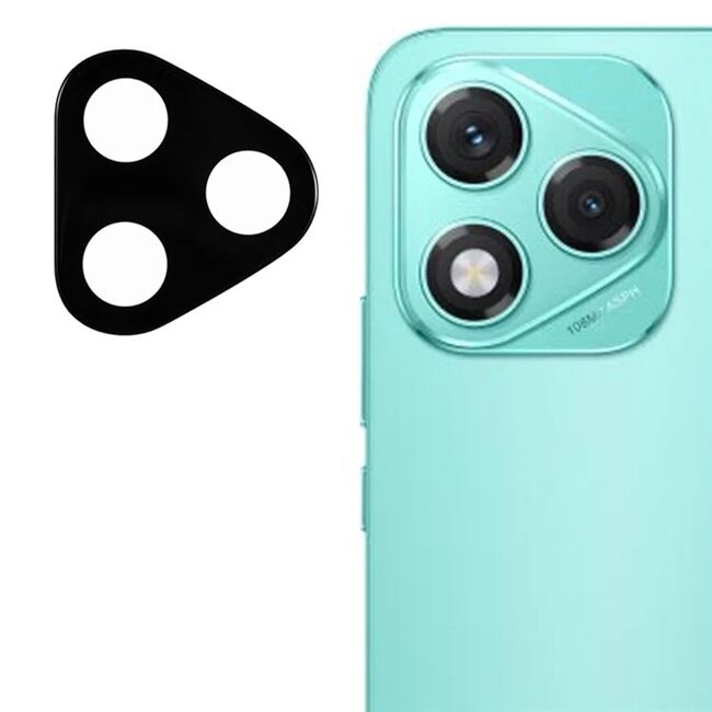 Folie de protectie camera pentru  Honor 400 Lite din sticla securizata, Full Cover, Rezistenta 9H, Anti-Zgârieturi, montare usoara - Negru