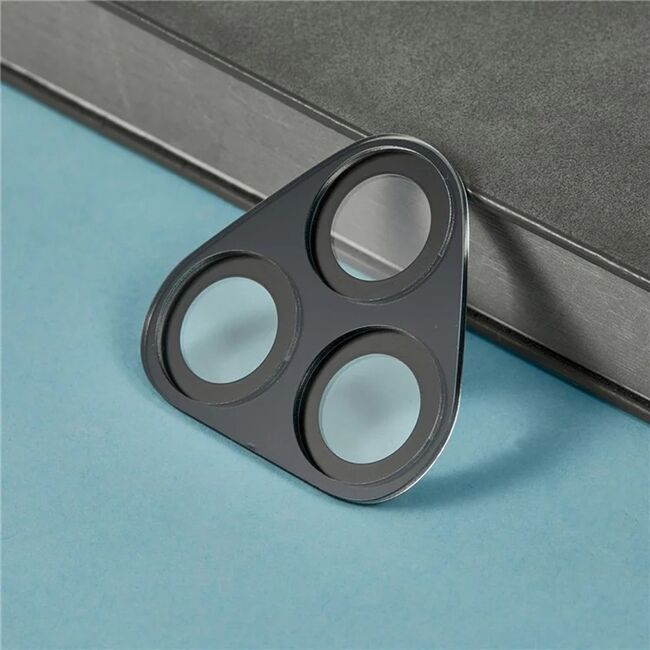 Folie de protectie camera pentru  Honor 400 Lite din sticla securizata, Full Cover, Rezistenta 9H, Anti-Zgârieturi, montare usoara - Negru