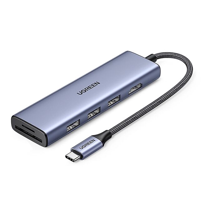 Hub Multifunctional, 3x USB3.0, Type-C, HDMI - Ugreen CM511 (20956A) - Gray