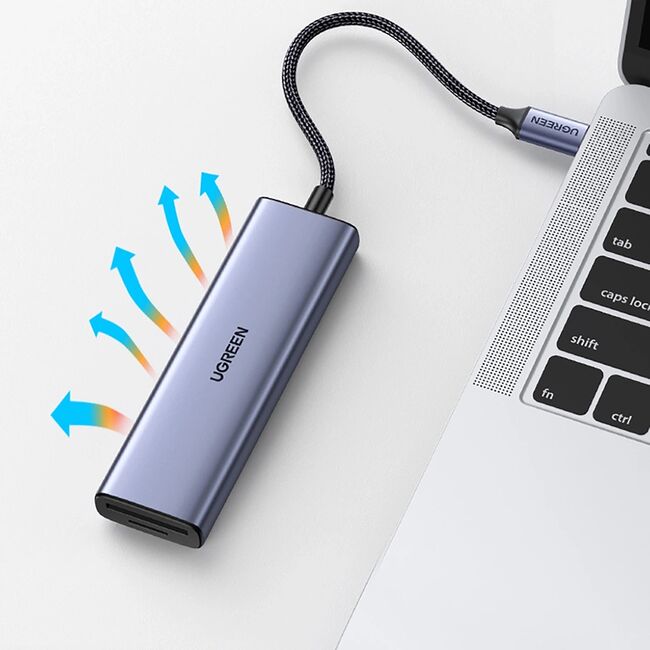 Hub Multifunctional, 3x USB3.0, Type-C, HDMI - Ugreen CM511 (20956A) - Gray