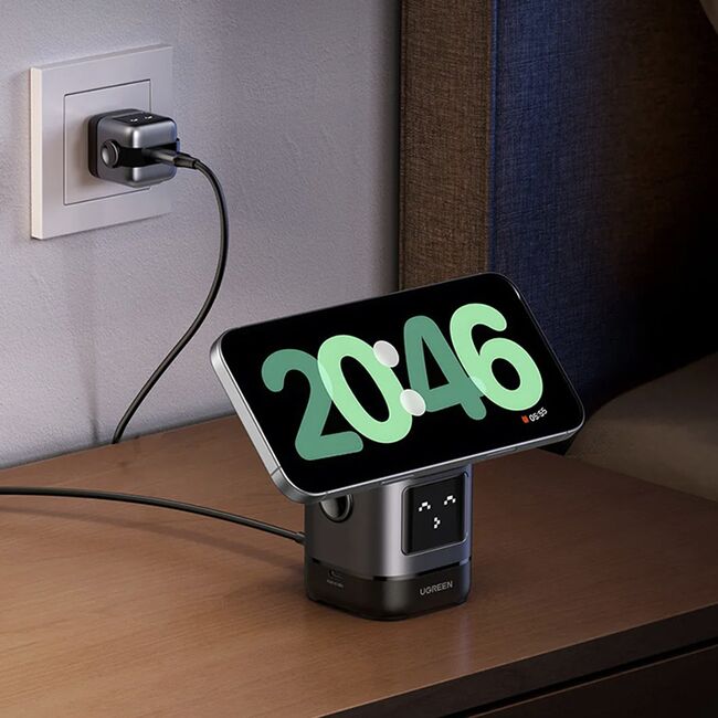 Incarcator Pliabil fara Fir 2in1, 25W, USB-C, MPP - Ugreen W709 (45775) - Black