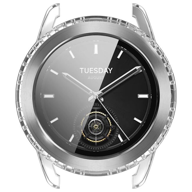 Set de Protecție 360° pentru Xiaomi Watch S3 – Carcasa + Folie din Sticla Securizata, Claritate HD, Design Elegant - Clear