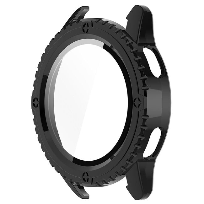 Set de Protecție 360° pentru Xiaomi Watch S3 – Carcasa + Folie din Sticla Securizata, Claritate HD, Design Elegant - Negru