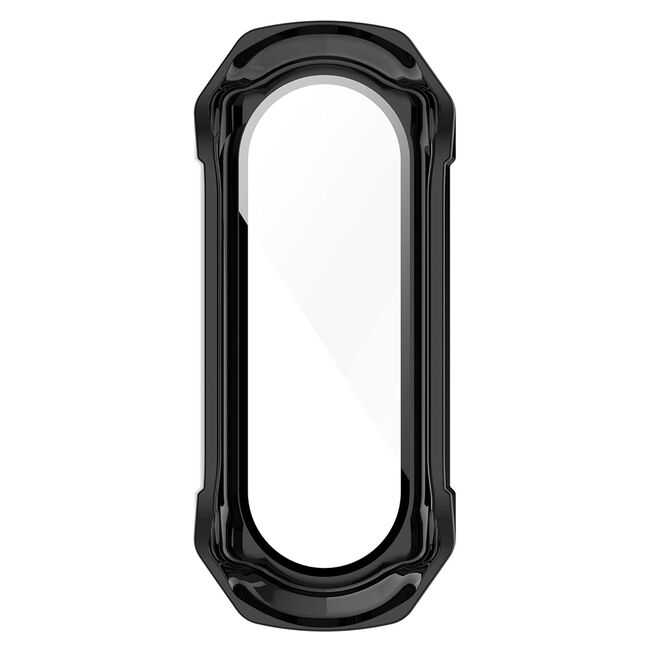 Set de Protecție 360° pentru Xiaomi Smart Band 7 / 7 NFC – Carcasa + Folie din Sticla Securizata, Claritate HD, Design Elegant - Negru