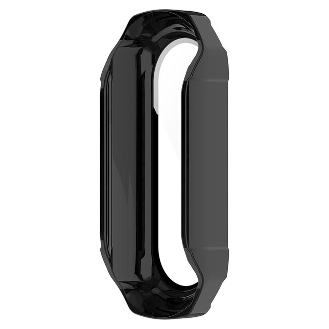 Set de Protecție 360° pentru Xiaomi Smart Band 7 / 7 NFC – Carcasa + Folie din Sticla Securizata, Claritate HD, Design Elegant - Negru