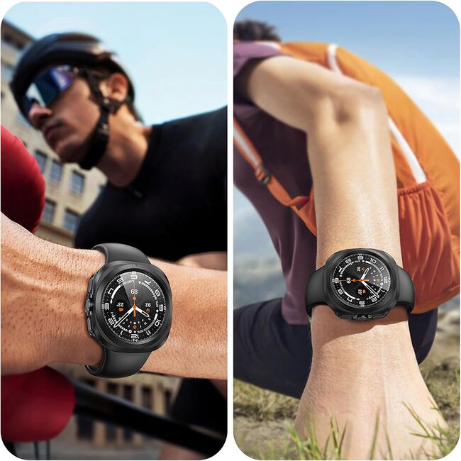 Set de Protecție 360° pentru Samsung Galaxy Watch Ultra (47mm) – Carcasa + Folie din Sticla Securizata, Claritate HD, Design Elegant