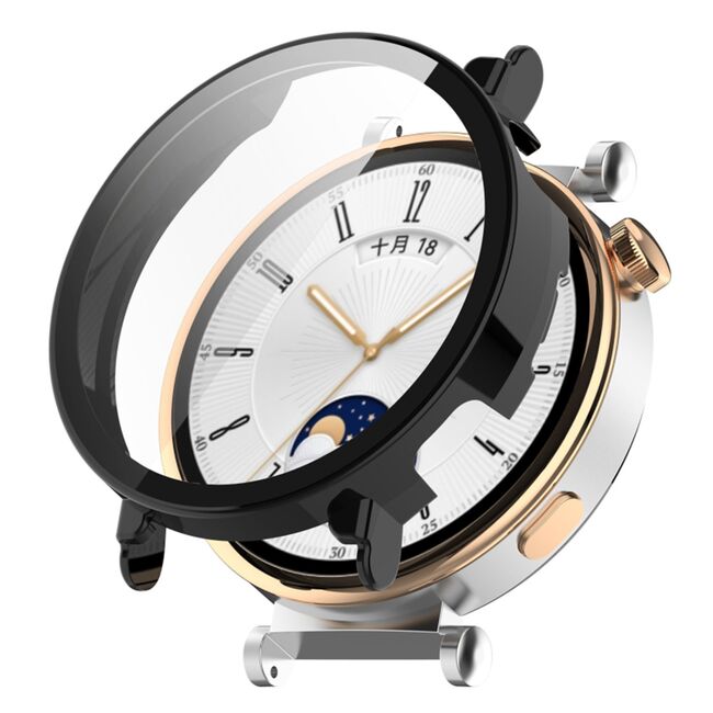 Set de Protecție 360° pentru Huawei Watch GT 4 (41mm) – Carcasa cu protectie ecran, Claritate HD, Design Elegant - Negru