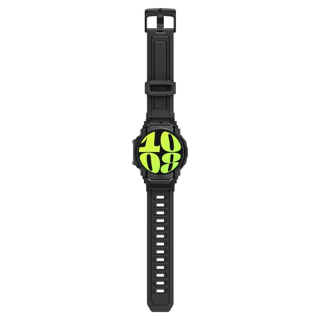 Husa pentru Samsung Galaxy Watch7 40mm + Curea - Spigen Rugged Armor Pro - Black