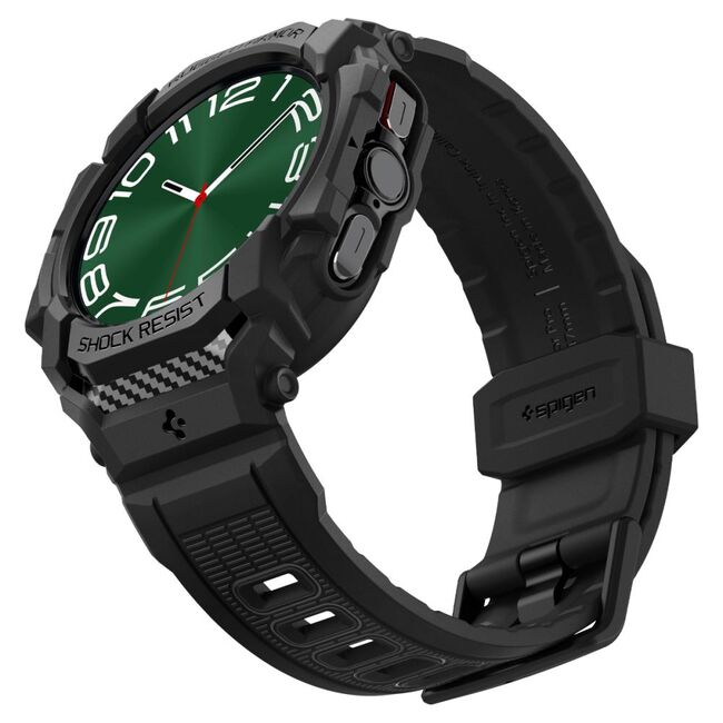 Husa pentru Samsung Galaxy Watch Ultra 47mm + Curea - Spigen Rugged Armor Pro - Black