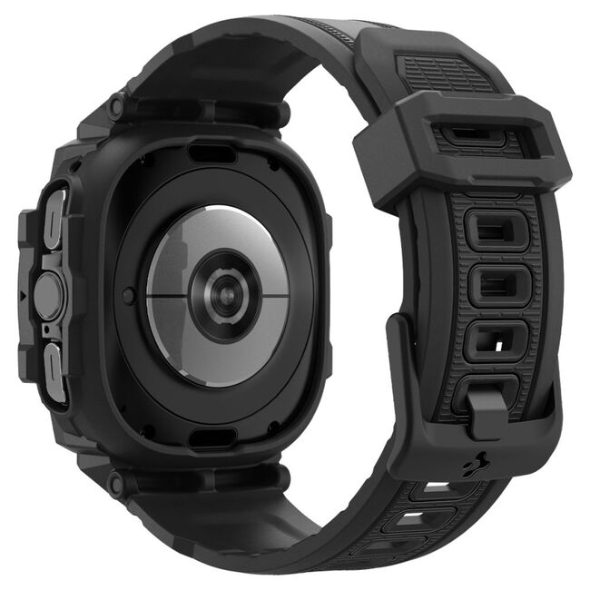 Husa pentru Samsung Galaxy Watch Ultra 47mm + Curea - Spigen Rugged Armor Pro - Black