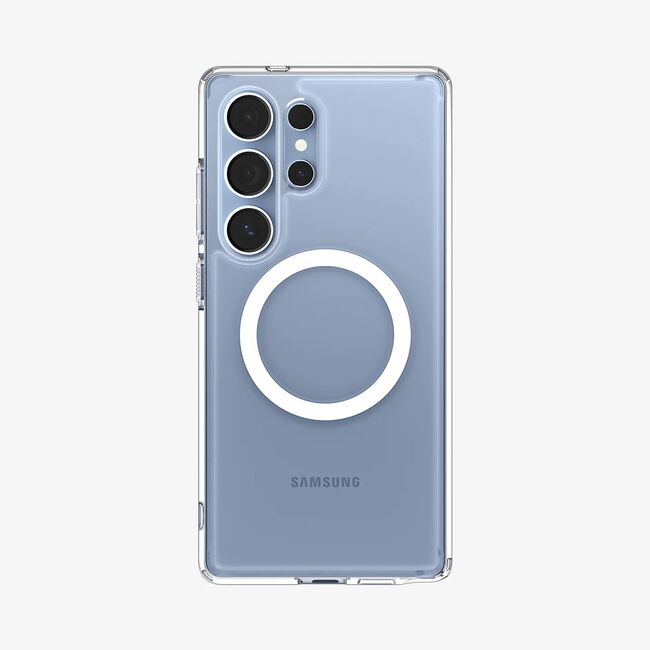 Husa pentru Samsung Galaxy S25 Ultra - Spigen Ultra Hybrid MagSafe - Clear / White