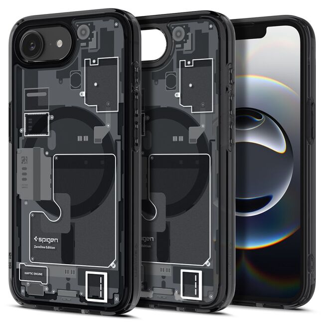 Husa pentru iPhone 16e - Spigen Ultra Hybrid Zero One MagSafe - Black