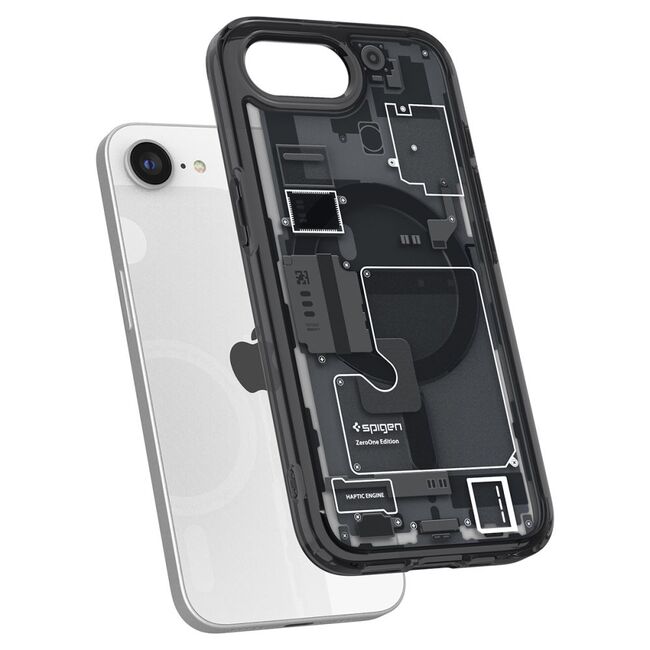 Husa pentru iPhone 16e - Spigen Ultra Hybrid Zero One MagSafe - Black
