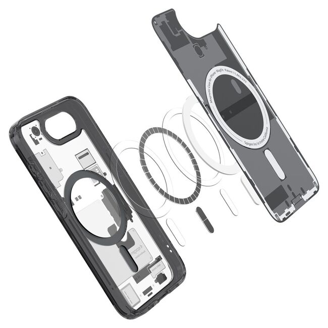 Husa pentru iPhone 16e - Spigen Ultra Hybrid Zero One MagSafe - Black