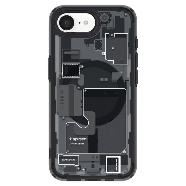 Husa pentru iPhone 16e - Spigen Ultra Hybrid Zero One MagSafe - Black
