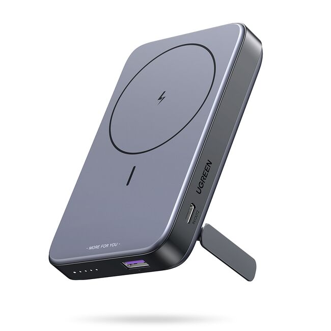 Baterie Externa cu Stand, USB, Type-C, 10000mAh, 22.5W, 5V/3A - Ugreen PB206 (15086) - Space Grey