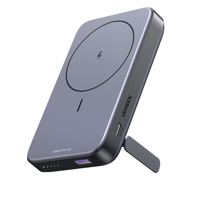 Baterie Externa cu Stand, USB, Type-C, 10000mAh, 22.5W, 5V/3A - Ugreen PB206 (15086) - Space Grey