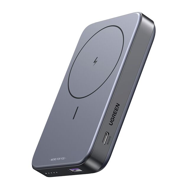Baterie Externa cu Stand, USB, Type-C, 10000mAh, 22.5W, 5V/3A - Ugreen PB206 (15086) - Space Grey