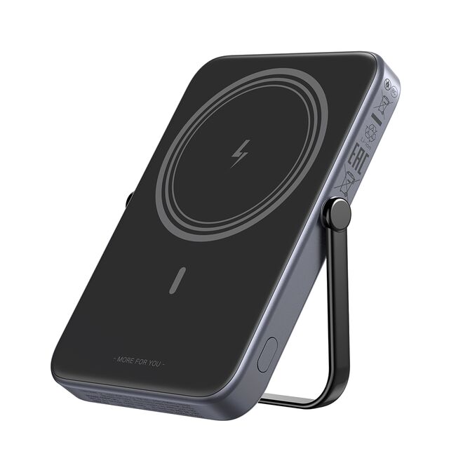 Baterie Externa Wireless cu Display 5000mAh, USB-C, 18W, 5V/3A - Ugreen PB571 (35605B) - Grey