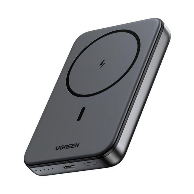 Baterie Externa Magnetic Wireless, Type-C, 10000mAh, 20W, 5V/3A - Ugreen PB561 (25919) - Grey