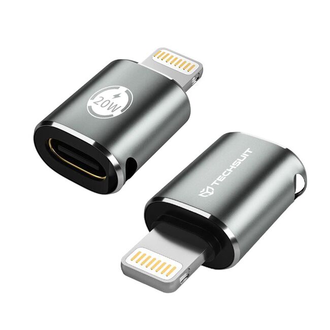 Adaptor USB-C la Lightning, 3A, Aluminiu - TitanCoreX (A11) - Gray