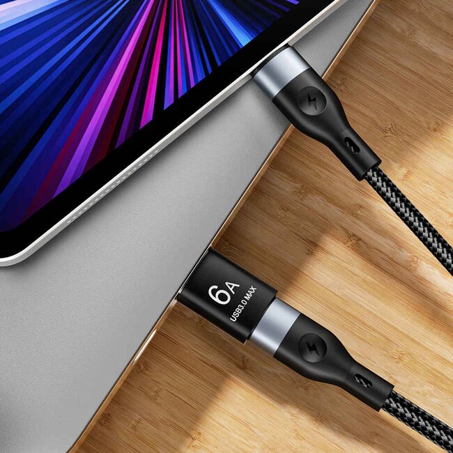 Adaptor USB-C la USB-A, 5Gbps, 6A - HyperPort (A5) - Black / Orange