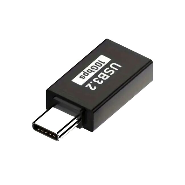 Adaptor USB la Type-C, 10Gbps, Aluminiu - AluCoreX (A14) - Black