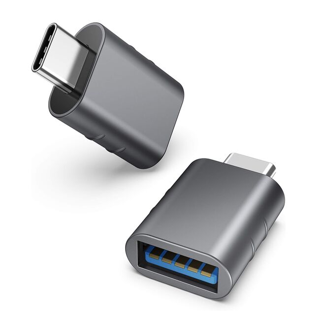 Adaptor USB la Type-C, 5Gbps, 3A, Aluminiu - SlateVolt (A10) - Gray