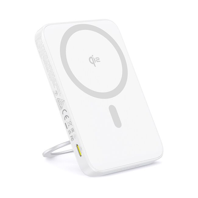 Acumulator Extern Type-C, Qi2, 20W, 5000mAh, with Cable Type-C - Baseus PicoGo (P10076800213-01) - White