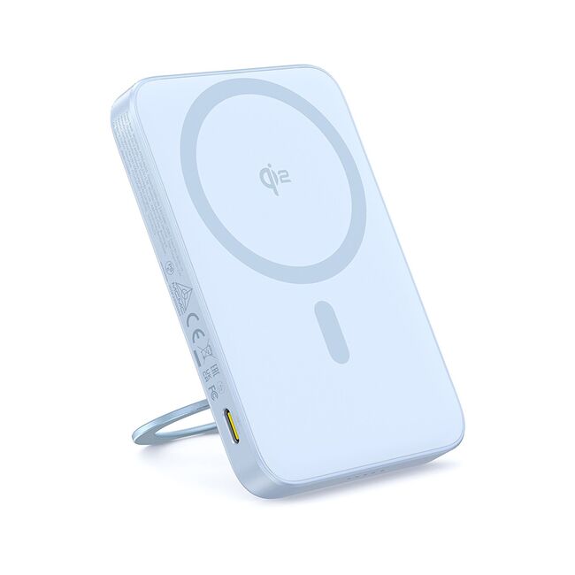 Acumulator Extern Type-C, Qi2, 20W, 5000mAh, with Cable Type-C - Baseus PicoGo (P10076800213-01) - Blue