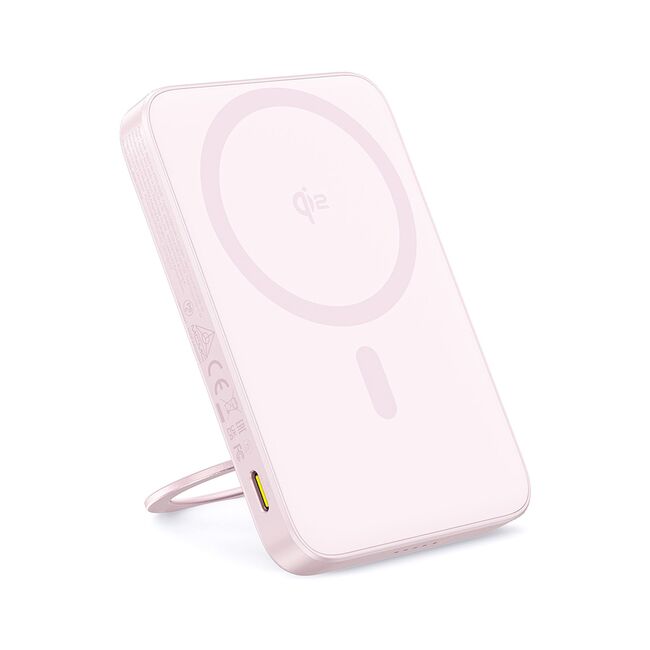 Acumulator Extern Type-C, Qi2, 20W, 5000mAh, with Cable Type-C - Baseus PicoGo (P10076800213-01) - Pink