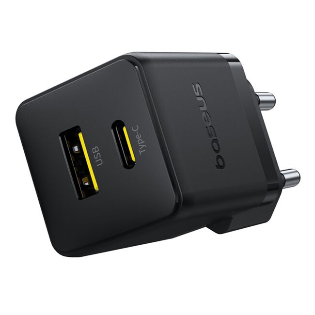 Incarcator EU USB, Type-C, 1m, 30W - Baseus Palm (P1011160A113-00) - Cluster Black