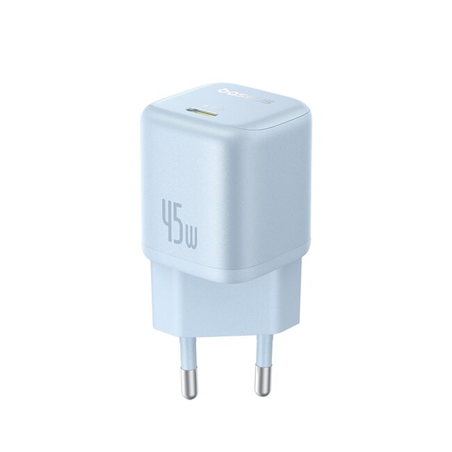 Alimentator pentru Priza, 45W, USB-C, GaN -  Baseus PicoGo (P10176800313-00) - Galaxy Blue