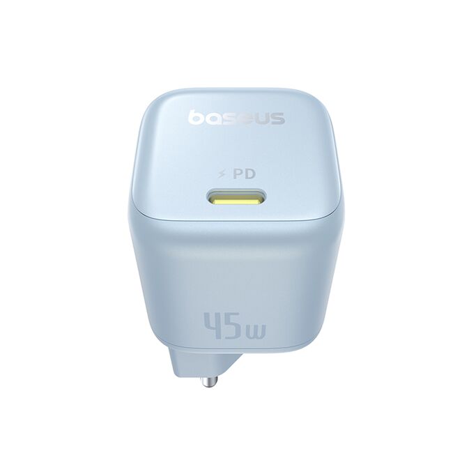Alimentator pentru Priza, 45W, USB-C, GaN -  Baseus PicoGo (P10176800313-00) - Galaxy Blue